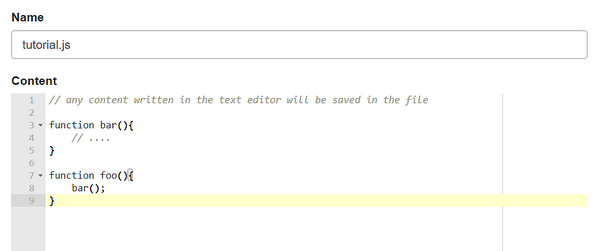 writing to text editor